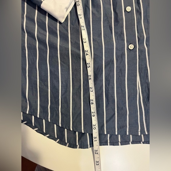 ATM Blue and White Stripped Button Down - XS - Picture 5 of 7
